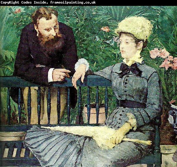 Claude Monet in the conservatory